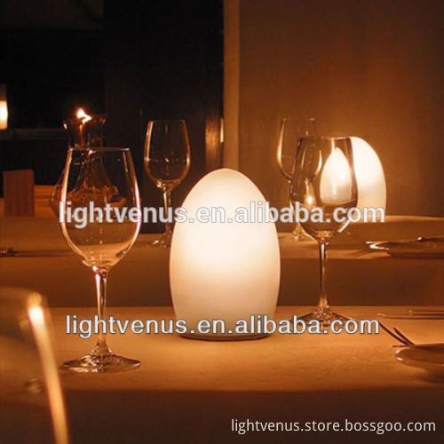 RGB fashionable plastic table lamp cordless decoration night lamp
